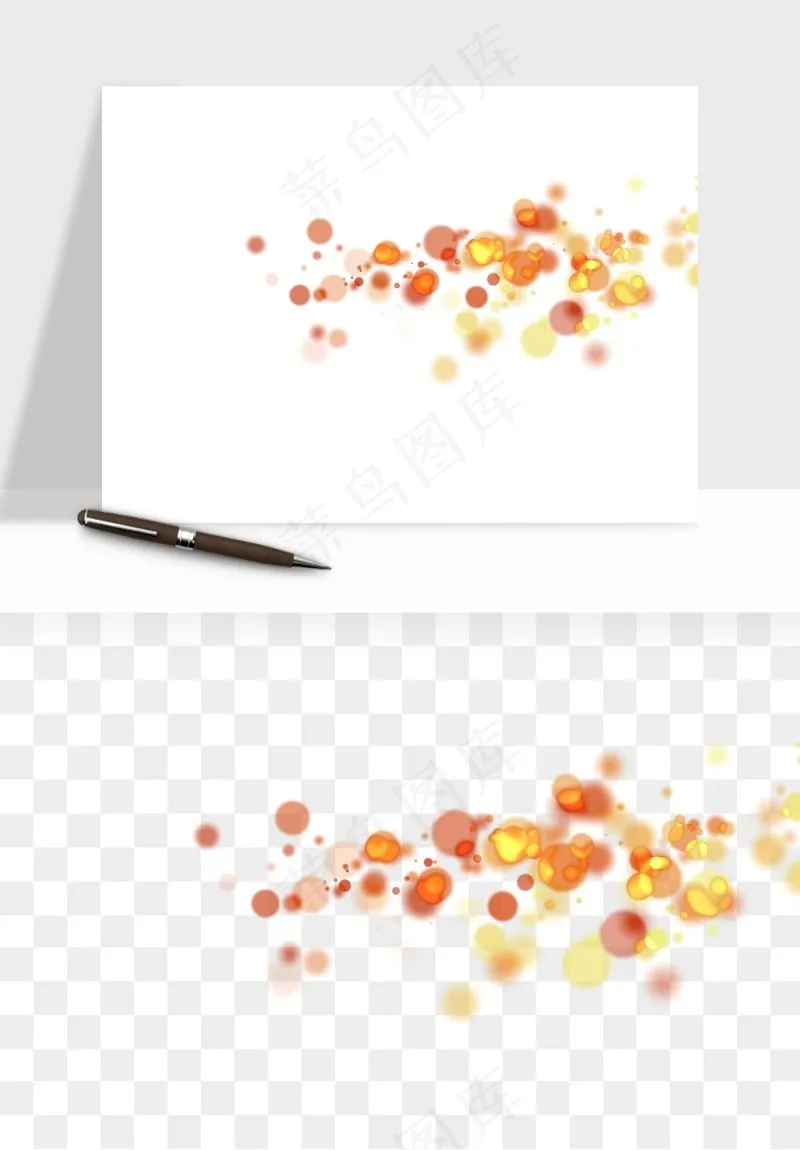 彩色光斑梦幻光点png免抠