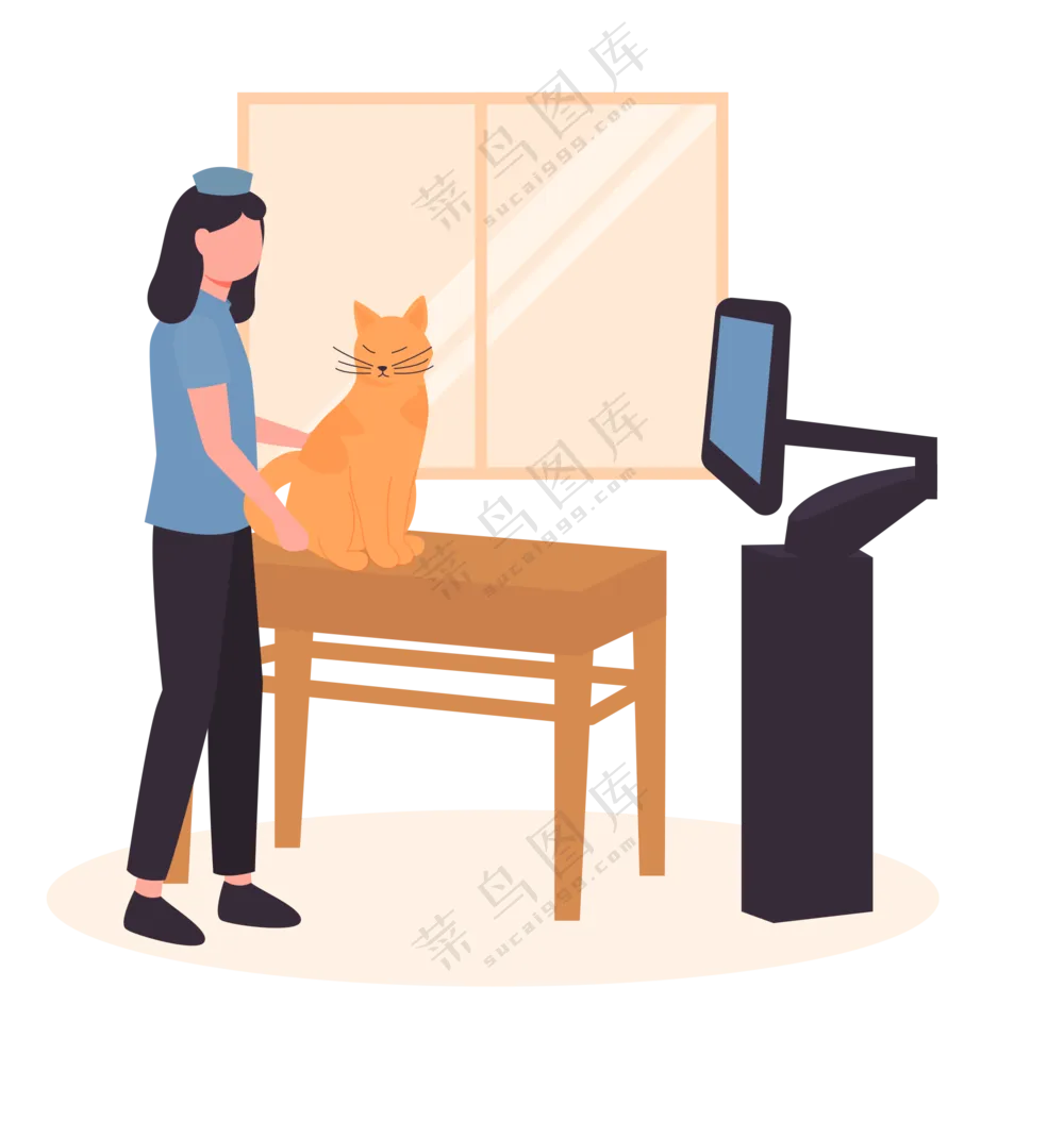 宠物医院治疗场景插图 (3)