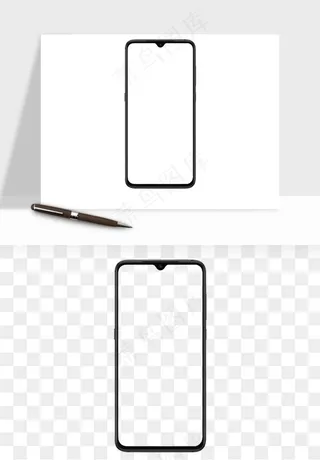 手机样机边框元素png免抠