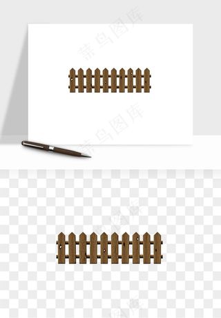 手绘围栏护栏栅栏png免抠