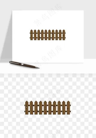 手绘围栏护栏栅栏png免抠