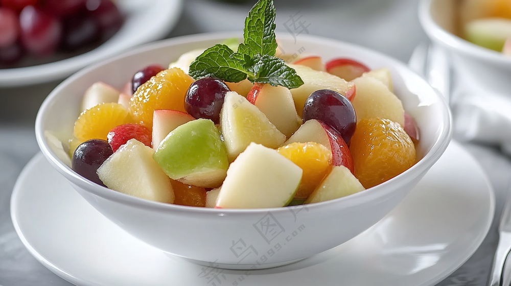 果盘果肉水果美食摄影美味沙拉新鲜