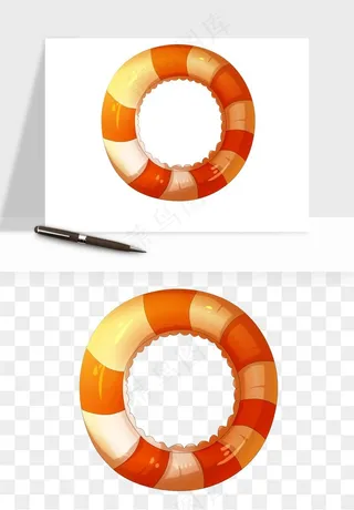 游泳圈png免抠