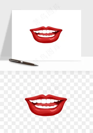 手绘牙齿矫正拔牙png免抠