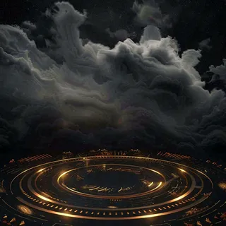 数码科技线光几何背景