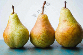 新鲜水果梨子摄影图