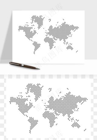 世界地图矢量png免抠