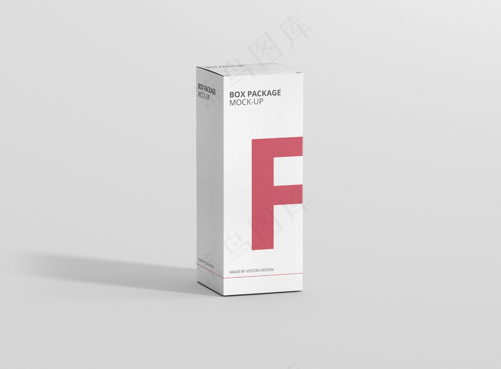 空白正侧面化妆品盒包装样机