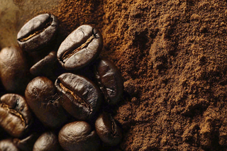 咖啡店咖啡粉烘焙摄影图