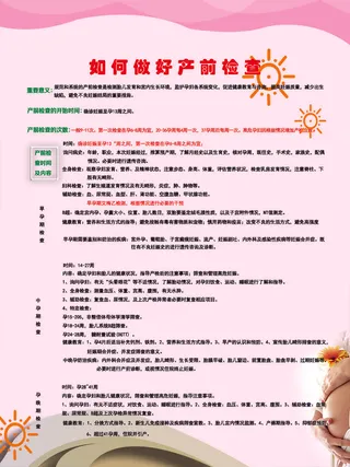 淡粉色抽象 如何做好产前检查