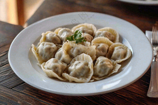 饺子中国传统美食立冬冬至摄影图