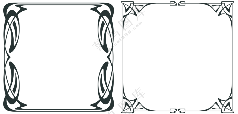 欧式花纹边框 (4)