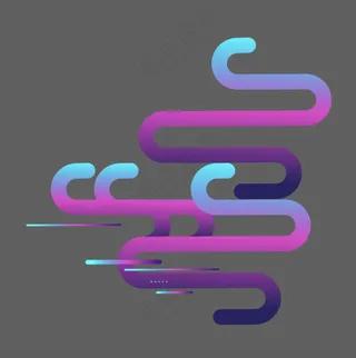 萨博朋克云线条