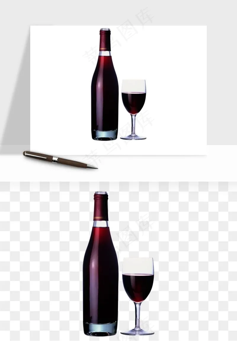 红酒玻璃酒杯png免抠