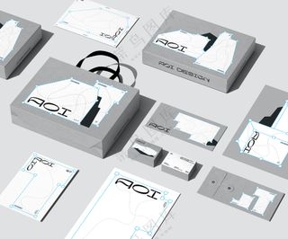 名片logo海报信封邀请函手提纸袋包装盒vi文创样机-06