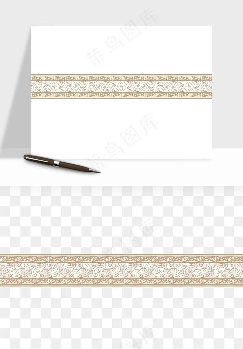 中式边框图案矢量png免抠