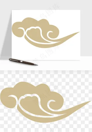 国潮祥云矢量png免抠