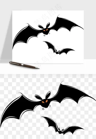 卡通蝙蝠png免抠