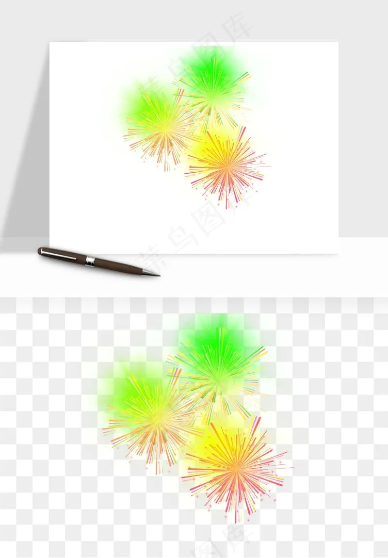 卡通烟花烟火礼花png免抠