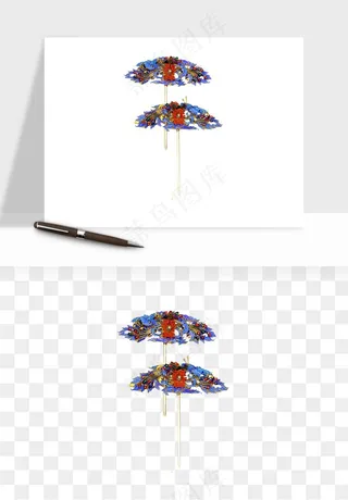 古风发簪头饰配饰png免抠