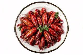 小龙虾食物免抠