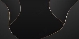 暗金流畅线条科技背景素材