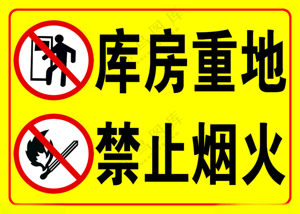 安全标识牌禁止烟火禁止吸烟名片卡片150DPI