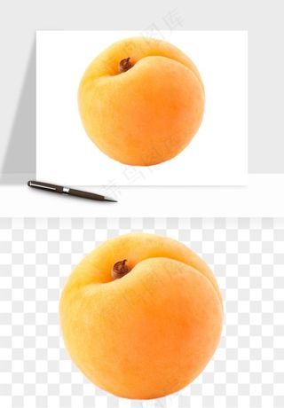 桃子油桃黄桃水果png免抠