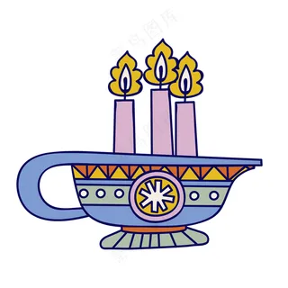 阿拉丁神灯 民族风装饰小元素