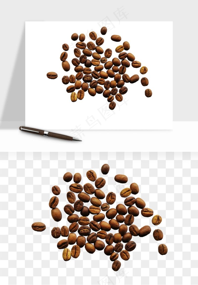 咖啡豆png免抠