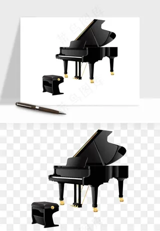 钢琴乐器琴键png免抠