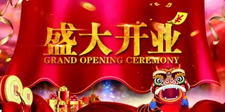 盛大开业开业庆典盛大开业折页海报