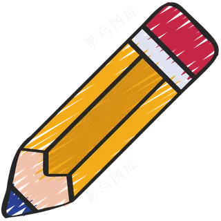 铅笔 铅笔手绘图标icon