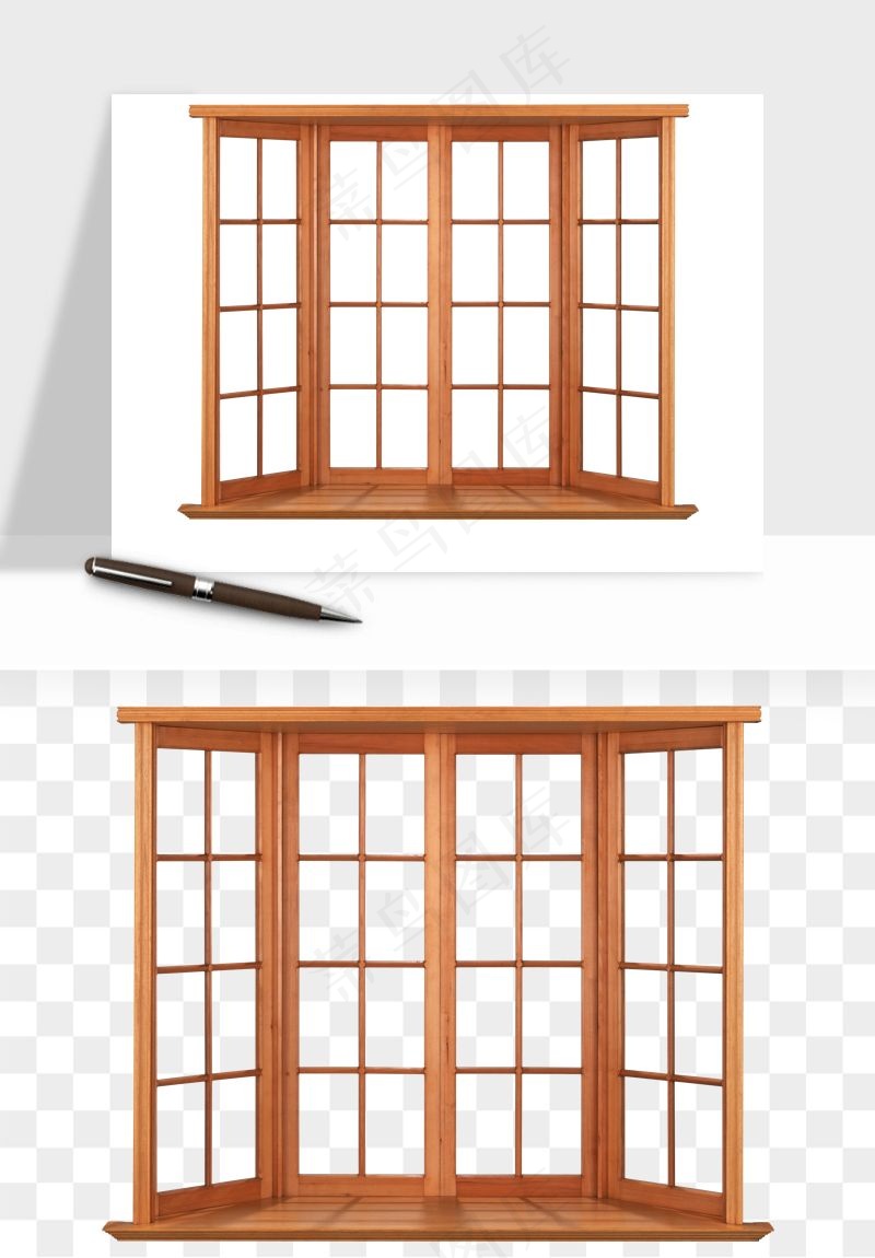 简约窗户png免抠