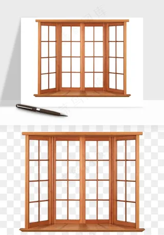 简约窗户png免抠