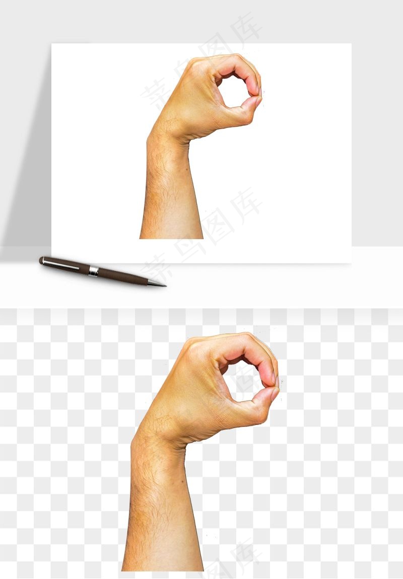 手势手部动作手指png免抠