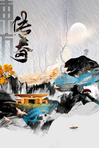 复古地产推广活动海报