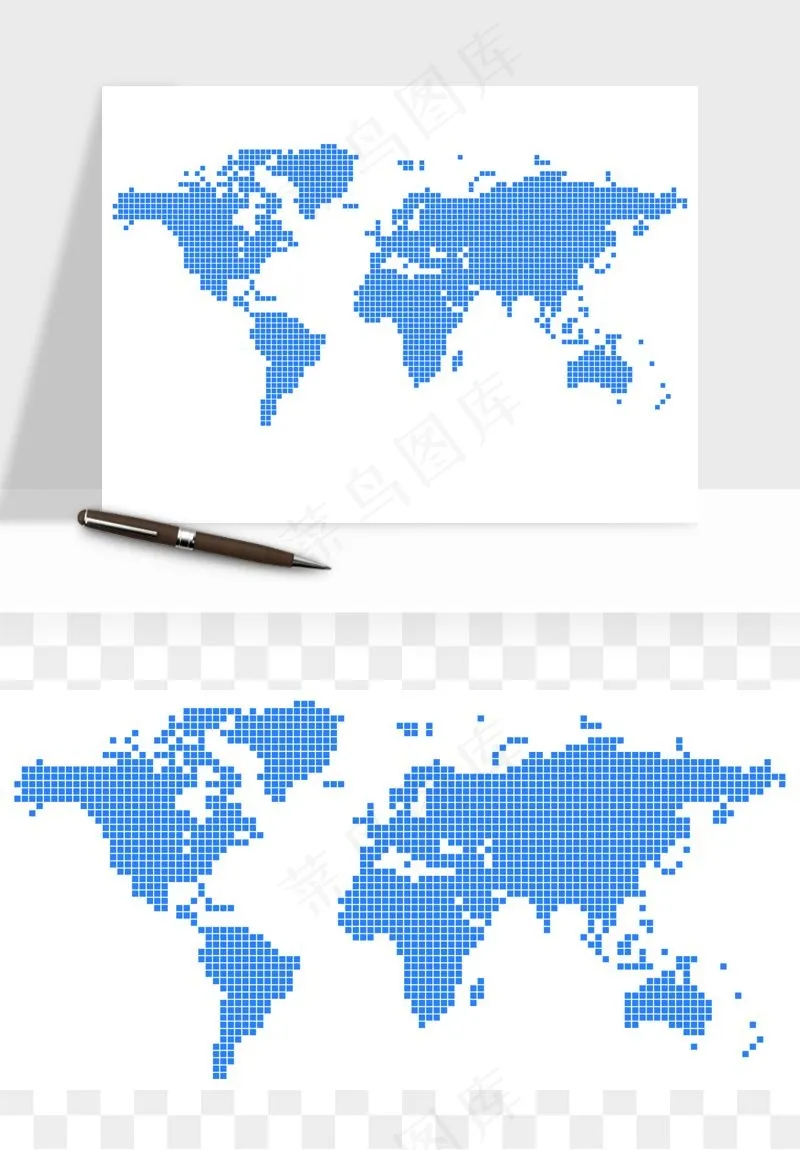 世界地图矢量png免抠