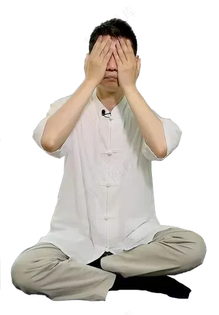 png禅修打坐人物