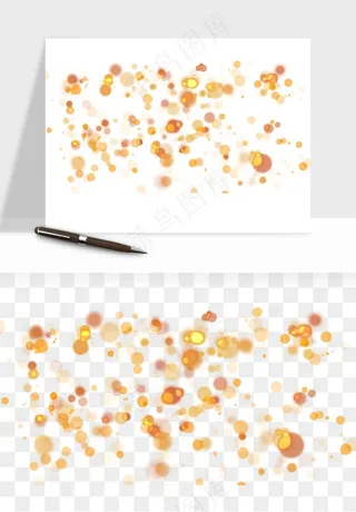 彩色光斑梦幻光点png免抠