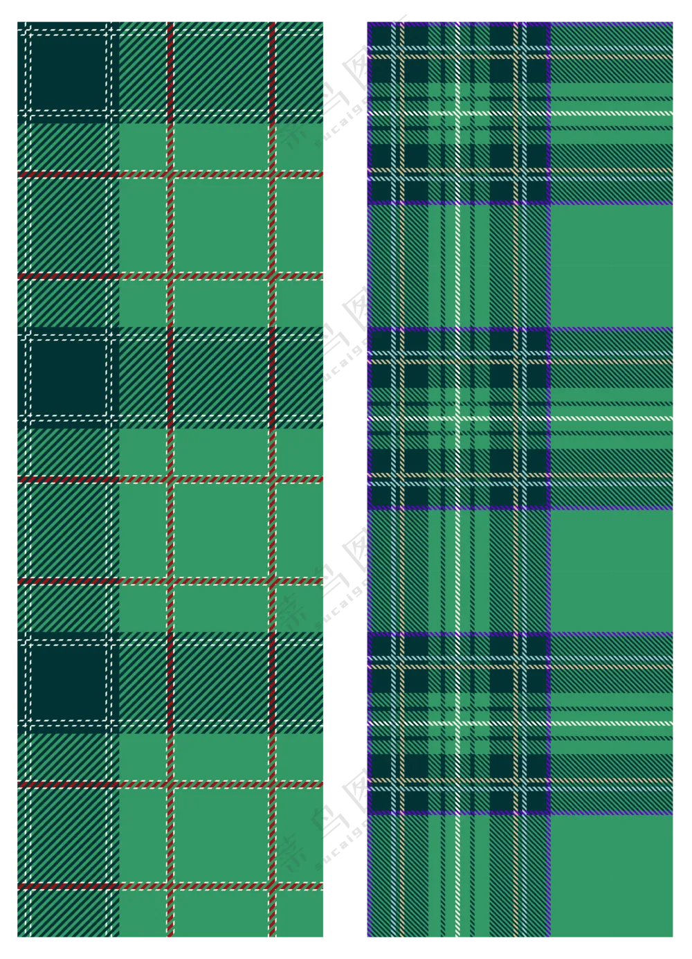 绿色菱格无缝背景 (7)