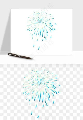 卡通烟花烟火礼花png免抠