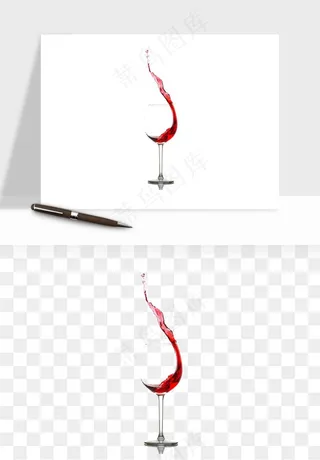 红酒玻璃酒杯png免抠