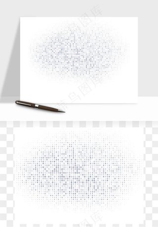 科技几何点线数字装饰png免抠