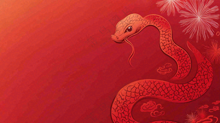 蛇年春节新年背景