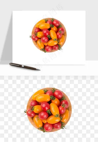 西红柿番茄圣女果png免抠