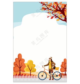 矢量秋季海报背景