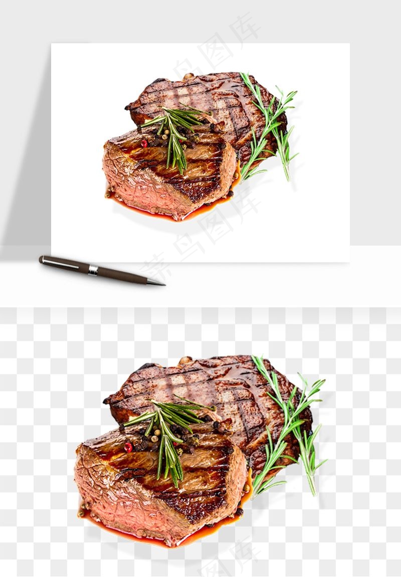 实物烧烤烤肉美食png免抠