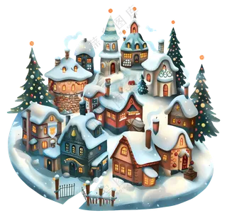 圣诞迷你小镇