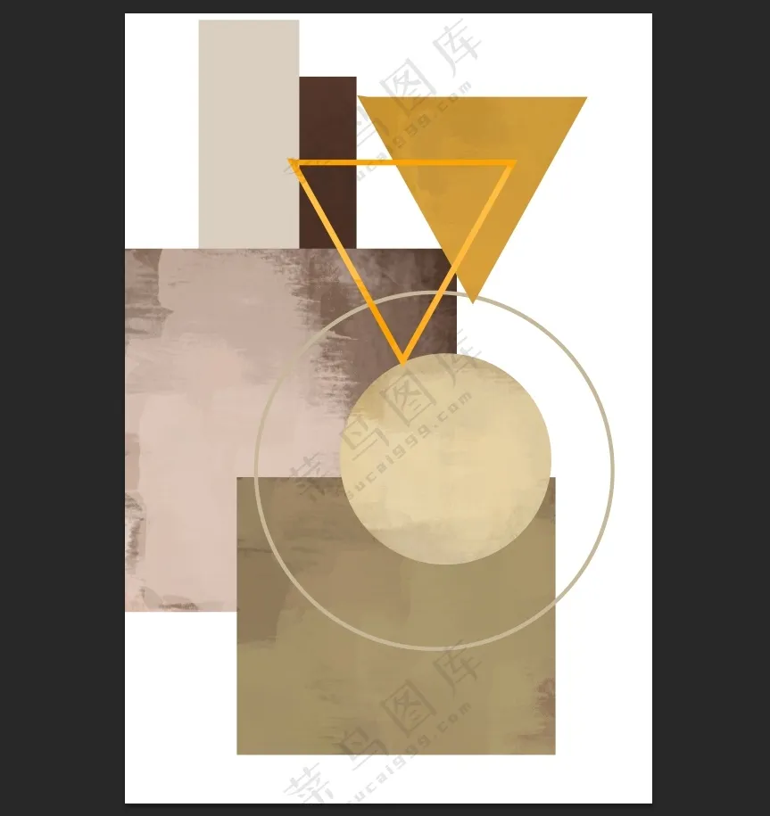 几何抽象画图片